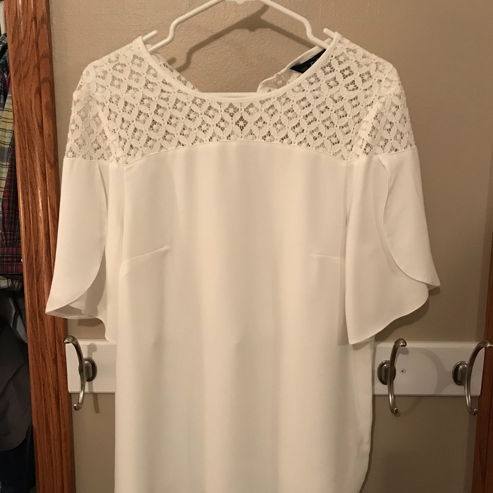 White top with cutouts